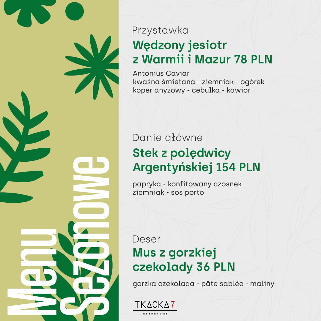 Seasonal Menu Item