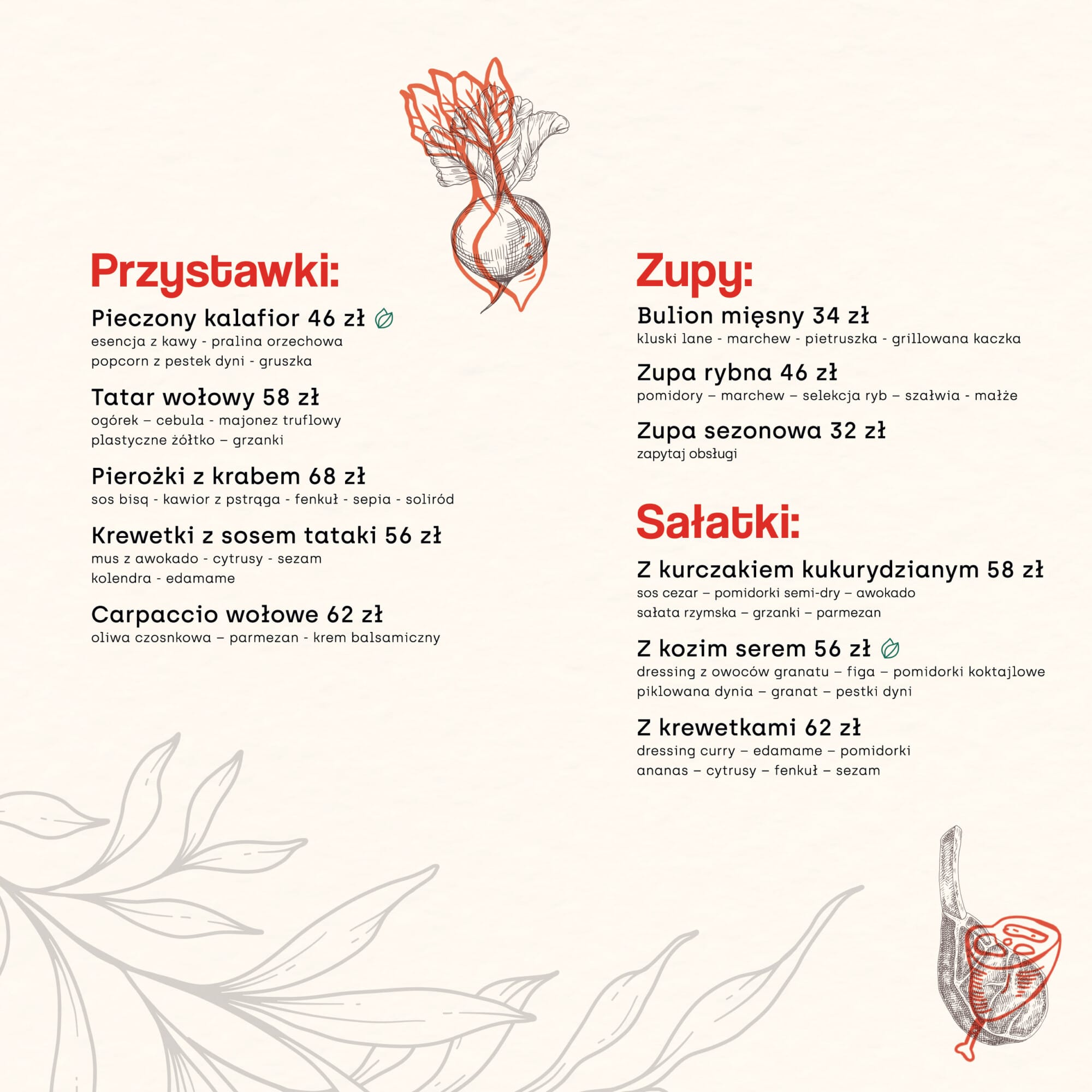 Karta menu