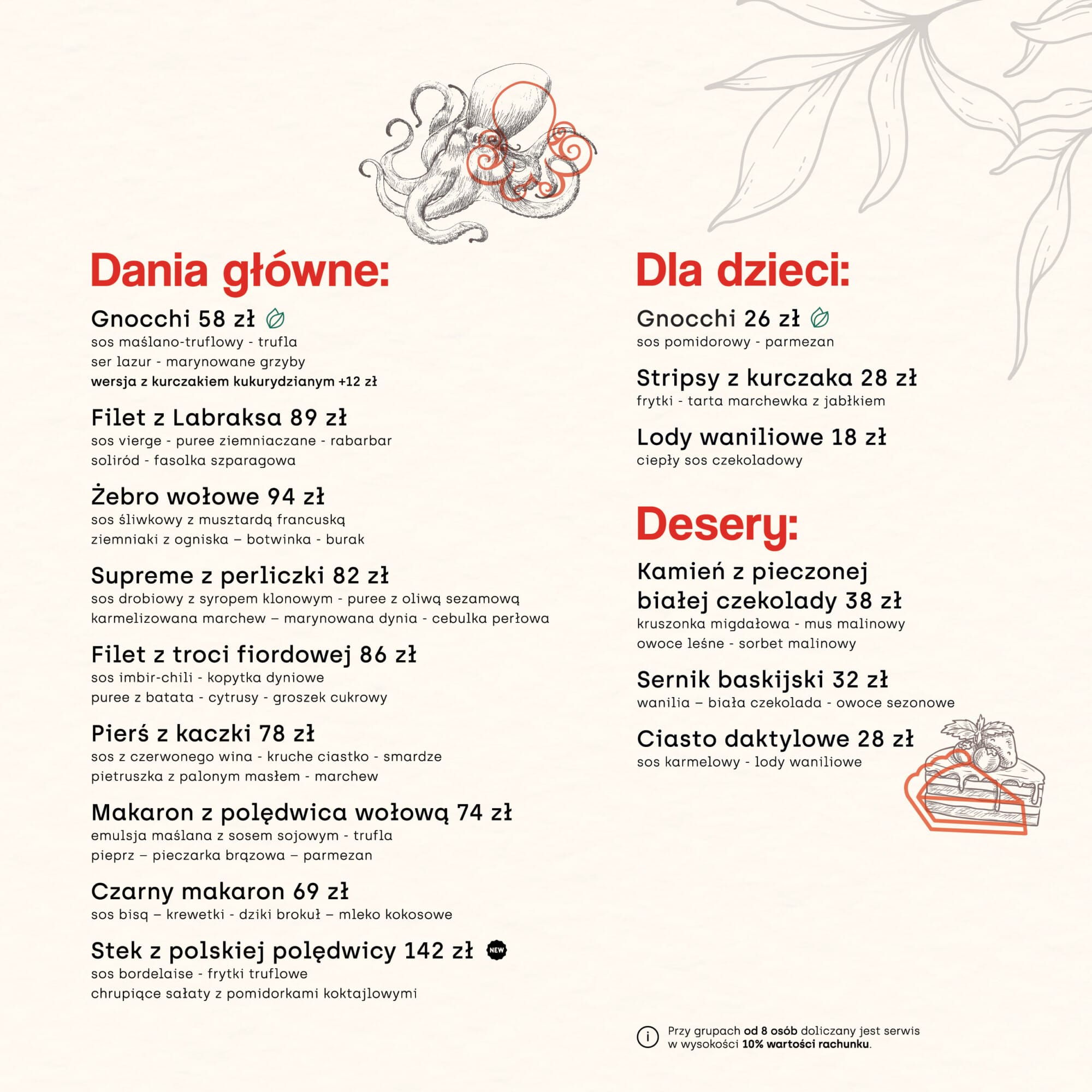 Karta menu